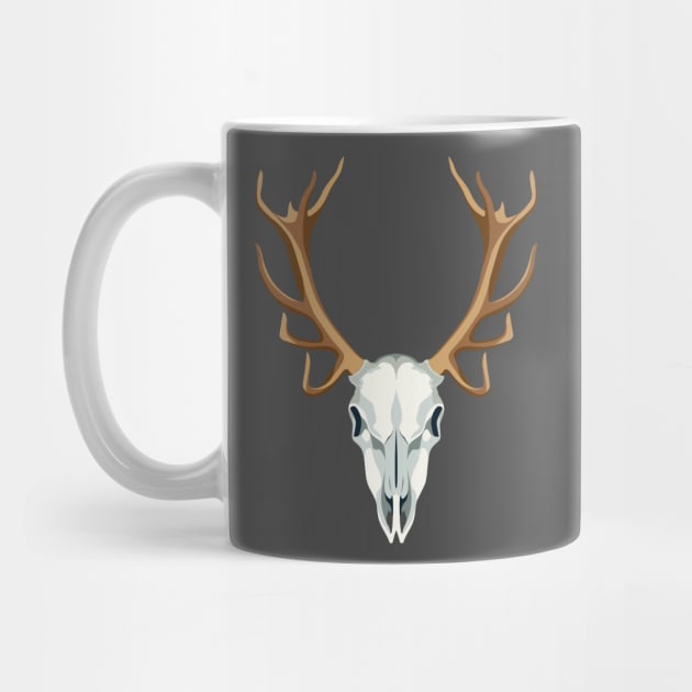 Stag's skull by AtelierNab